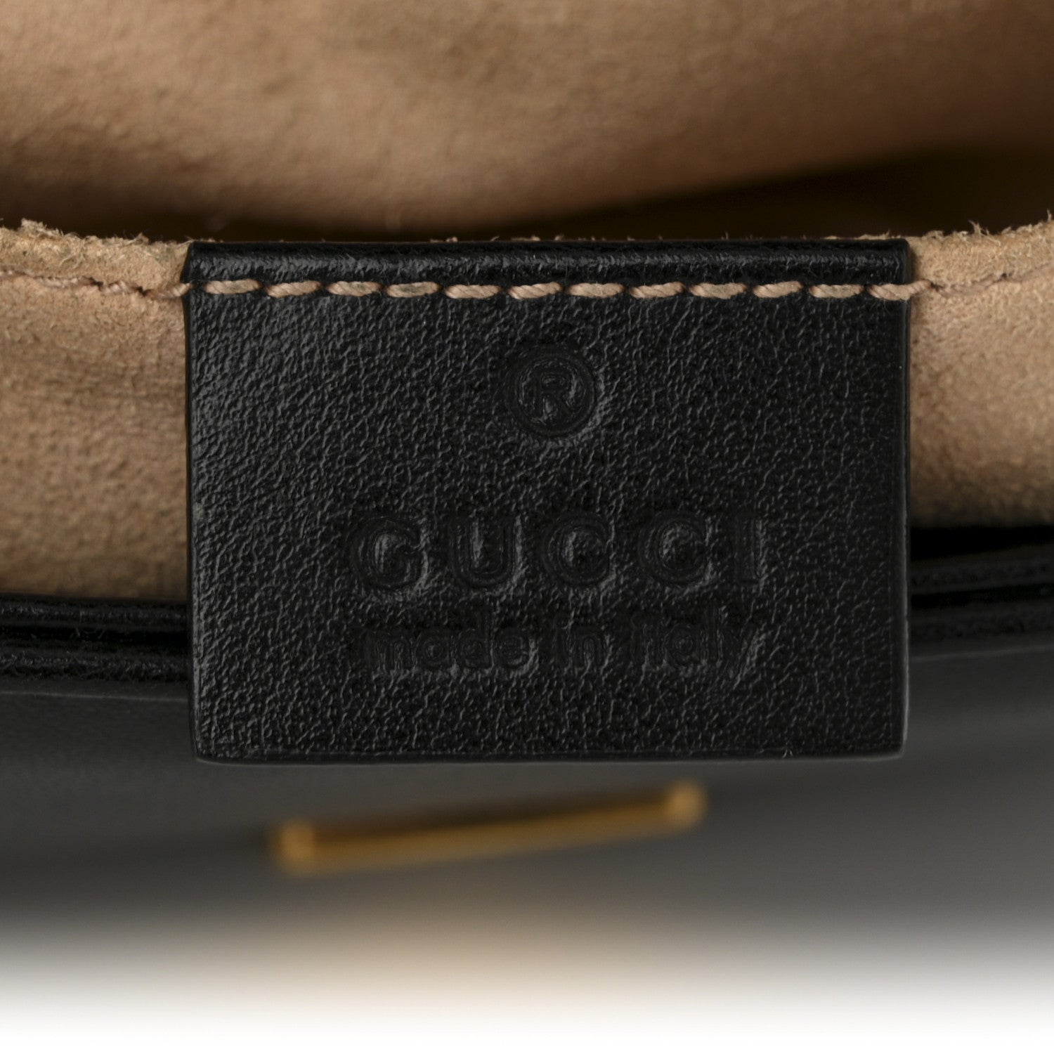 Gucci Calfskin Matelasse Small GG Marmont Shoulder Bag Black 6 of 11