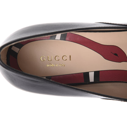 Gucci Malaga Kid Polly Kiltie Fringe 55mm Loafer Pumps 38 Black 6 of 9