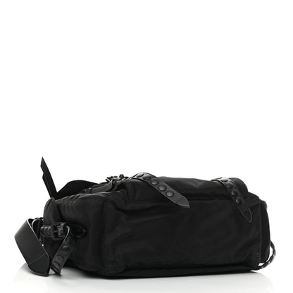 Prada Nylon New Vela Studded Messenger Bag Black 4 of 10