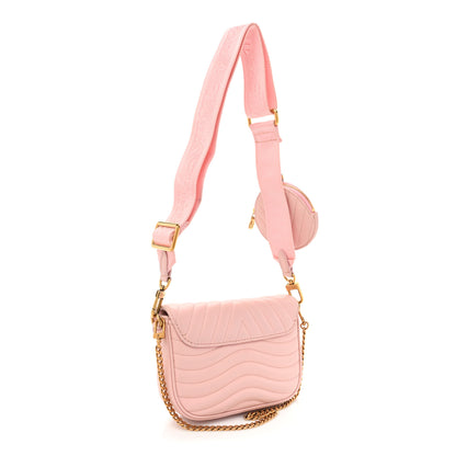 Louis Vuitton Calfskin New Wave Multi Pochette Rose Ballerine 3 of 17
