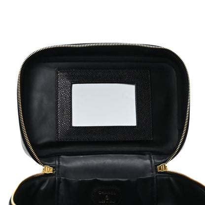Chanel Caviar CC Vanity Cosmetic Case Black 4 of 11