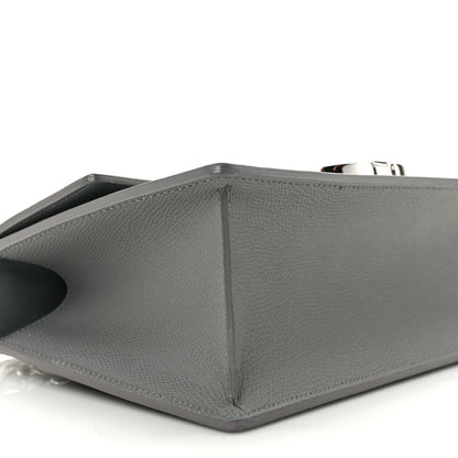 Christian Dior Grained Calfskin 30 Montaigne Chain Flap Bag Grey 8 of 14