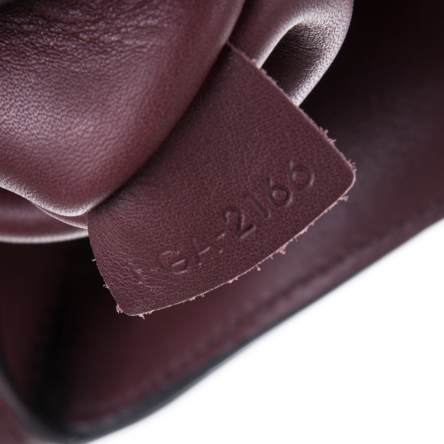 Celine Supple Natural Calfskin Medium Tri-Fold Shoulder Bag Burgundy 6 of 7