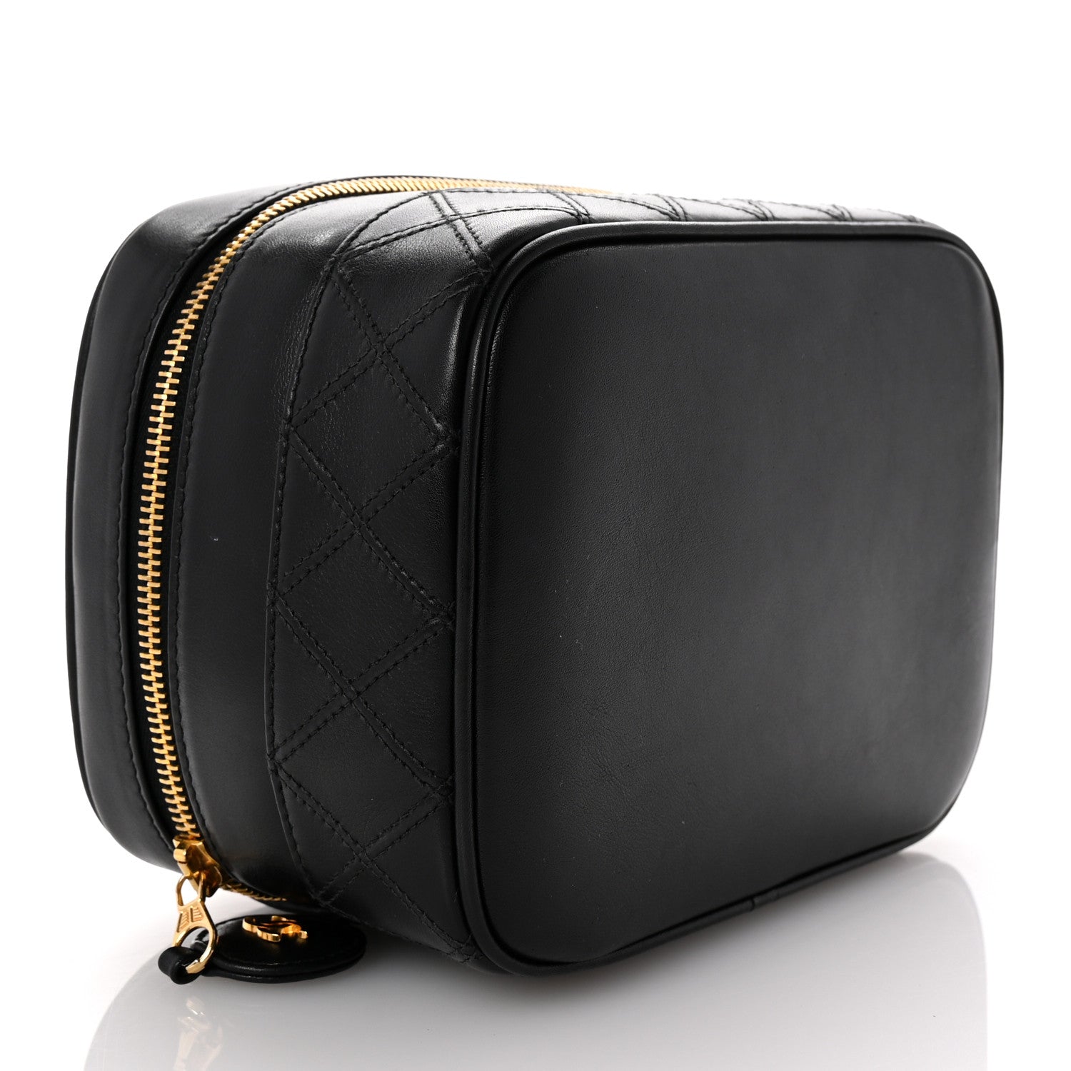 Chanel Lambskin Vanity Cosmetic Case Black 4 of 8