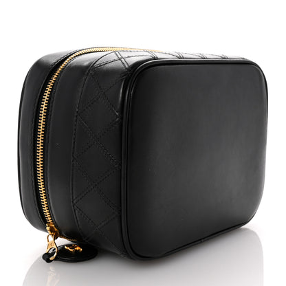 Chanel Lambskin Vanity Cosmetic Case Black 4 of 8