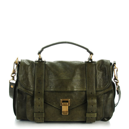 Proenza Schouler Lambskin Medium PS1 Satchel Military 1 of 10