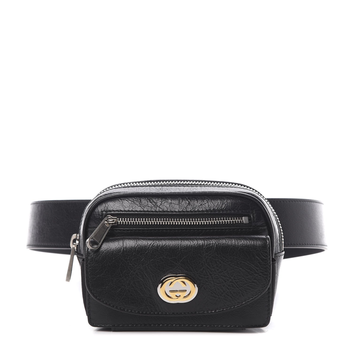 Gucci Fluffy Calfskin Mini Morpheus Belt Bag 90 36 Black 1 of 12