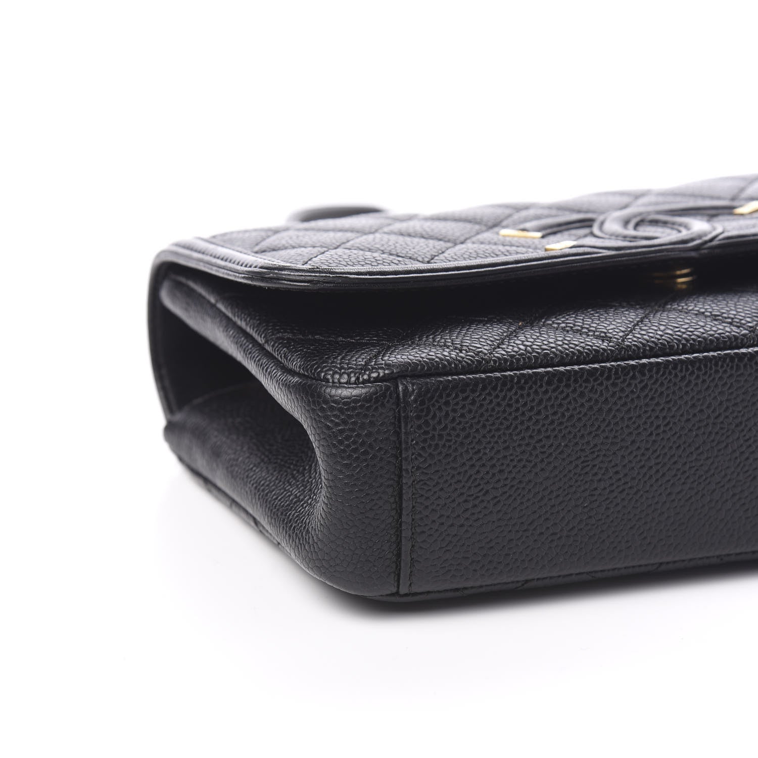 Chanel Caviar Quilted Small CC Filigree Flap Black 7 of 10