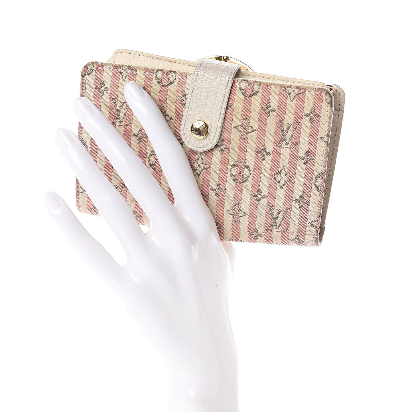 Mini Lin Croisette French Purse Wallet Rouge
