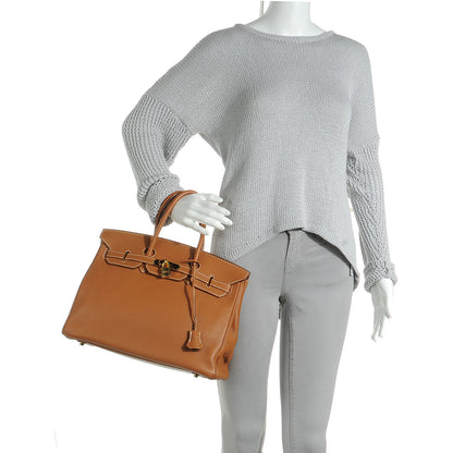 Hermes Togo Birkin 35 Gold 2 of 9