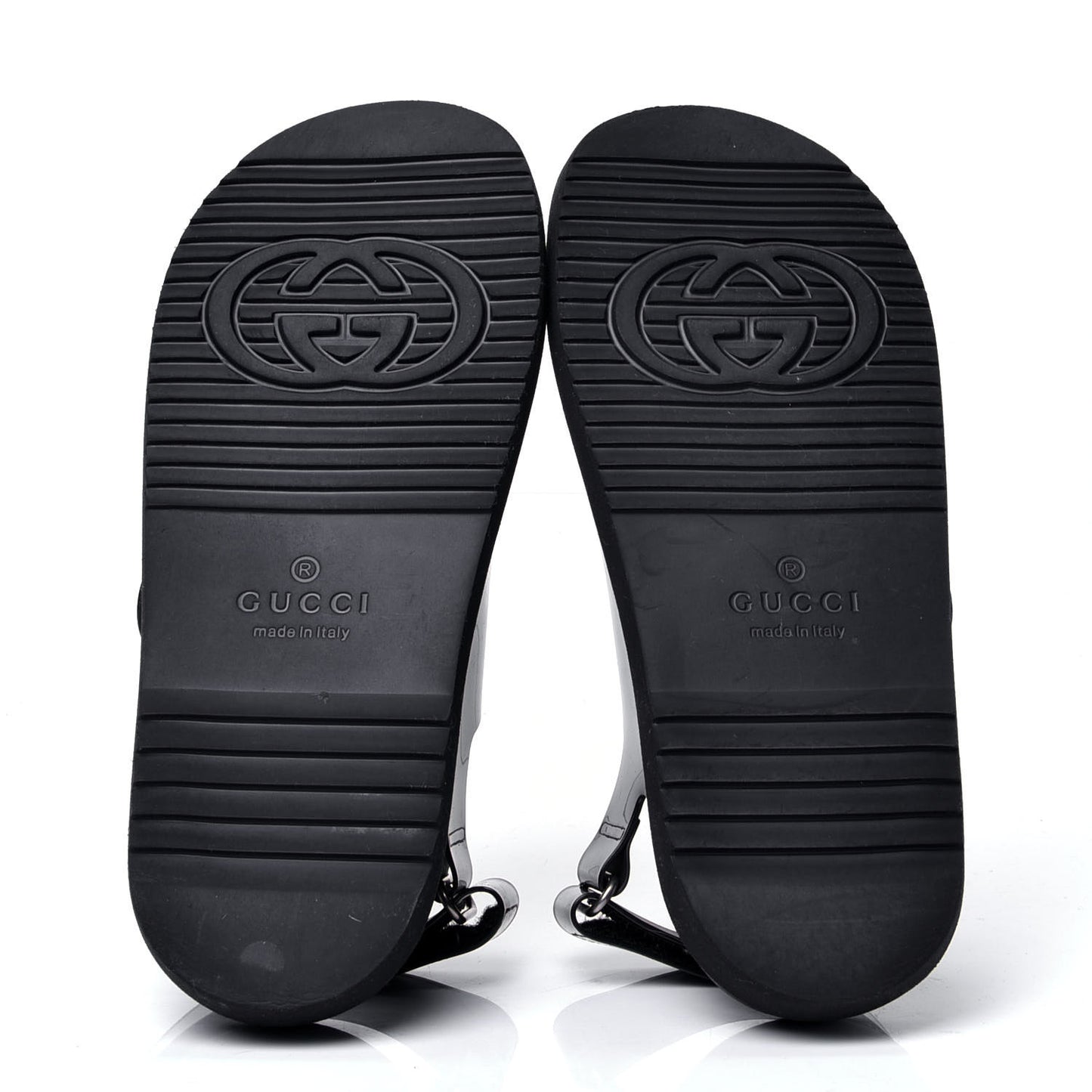 Rubber Mini Double G Womens Isla Dad Sandals 40 Black