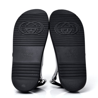 Gucci Rubber Mini Double G Womens Isla Dad Sandals 40 Black 5 of 5