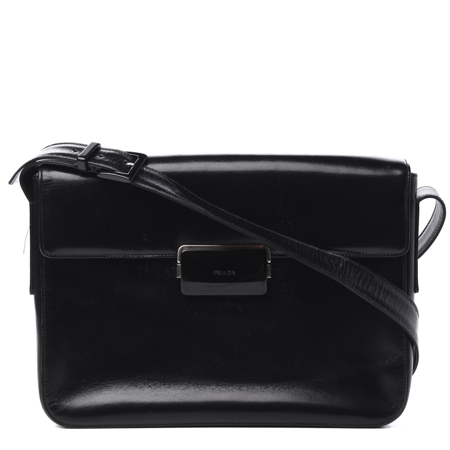Prada Cuoio Crossbody Black 1 of 10