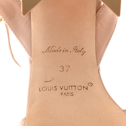 Louis Vuitton Patent Calfskin Shake Sandals 37 Nude Pink 7 of 8