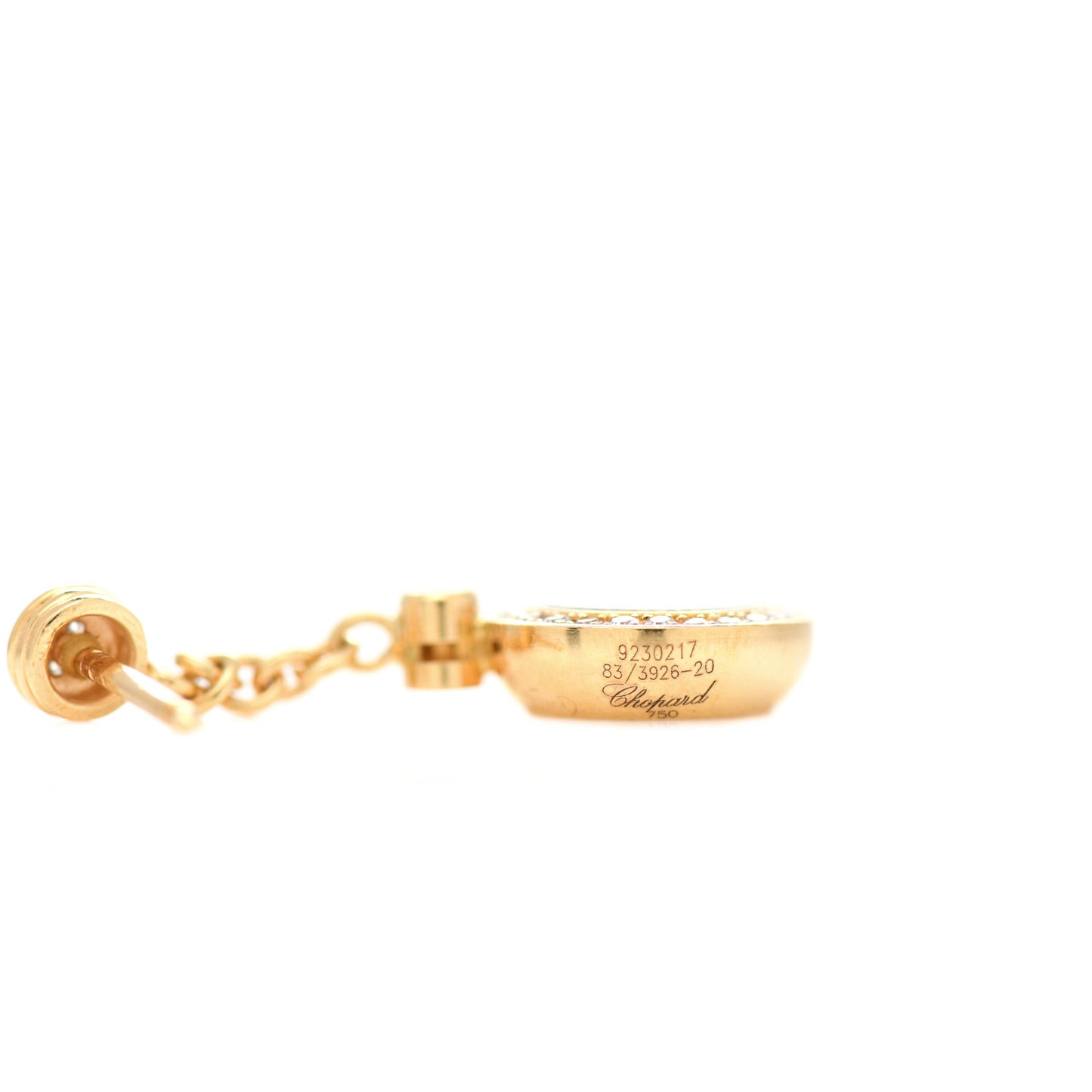 18K Yellow Gold Diamond Happy Diamonds Drop Earrings