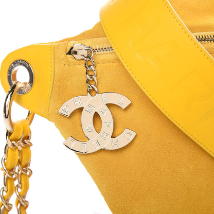 Chanel X PHARRELL WILLIAMS Suede Lambskin Oversized Waist Belt Bag Jaune Yellow 10 of 15