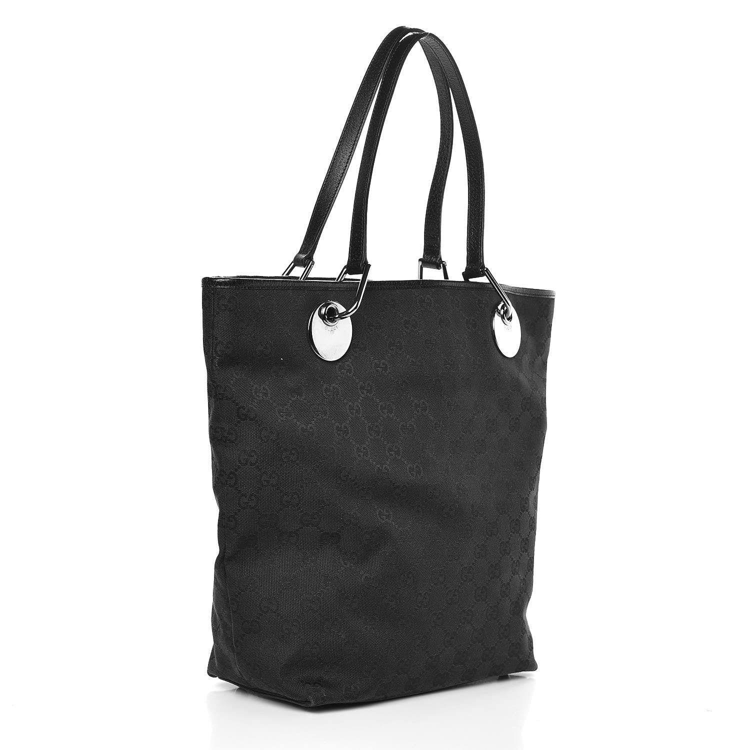 Gucci Monogram Large Eclipse Tote Black 3 of 7