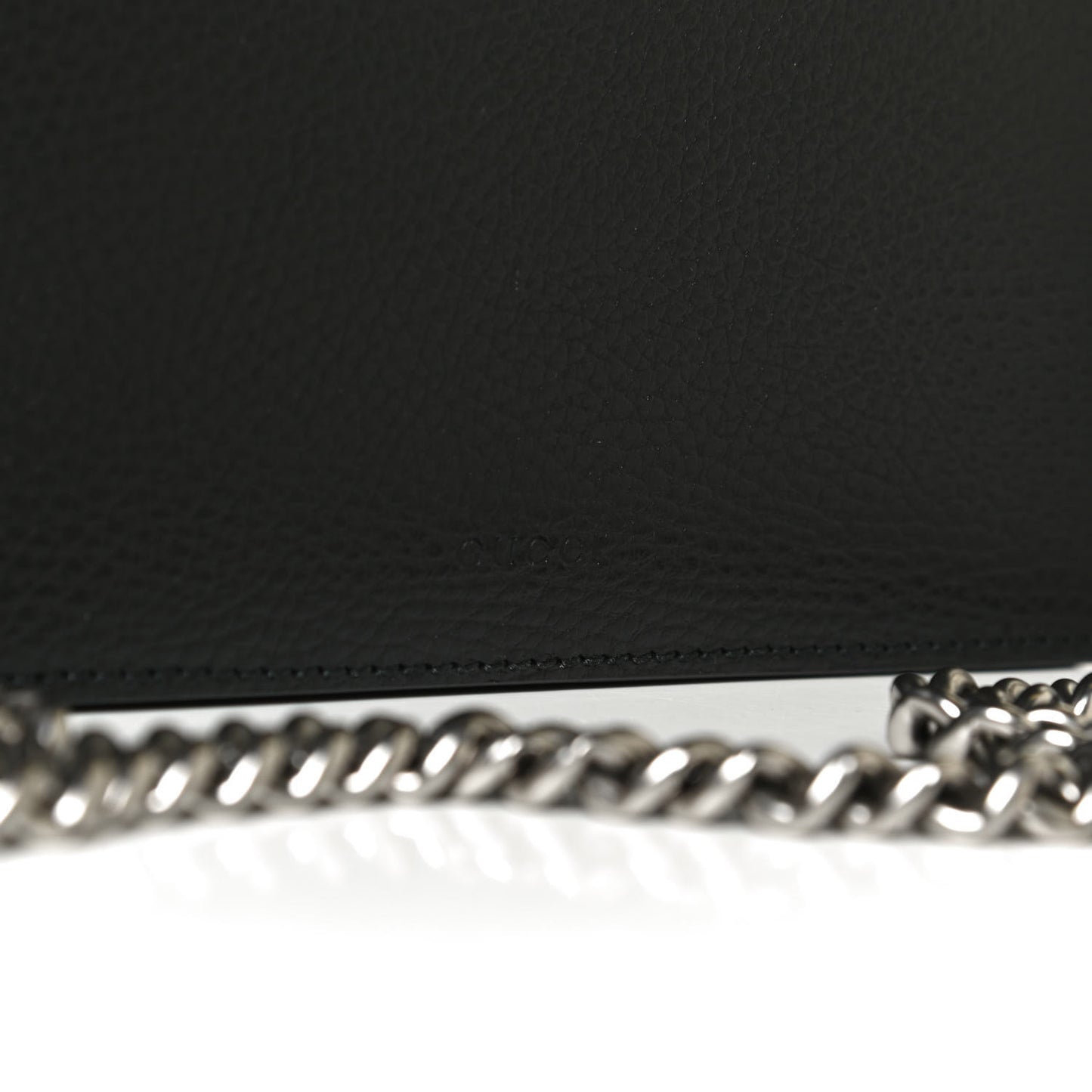 Pebbled Calfskin Small Dionysus Shoulder Bag Black