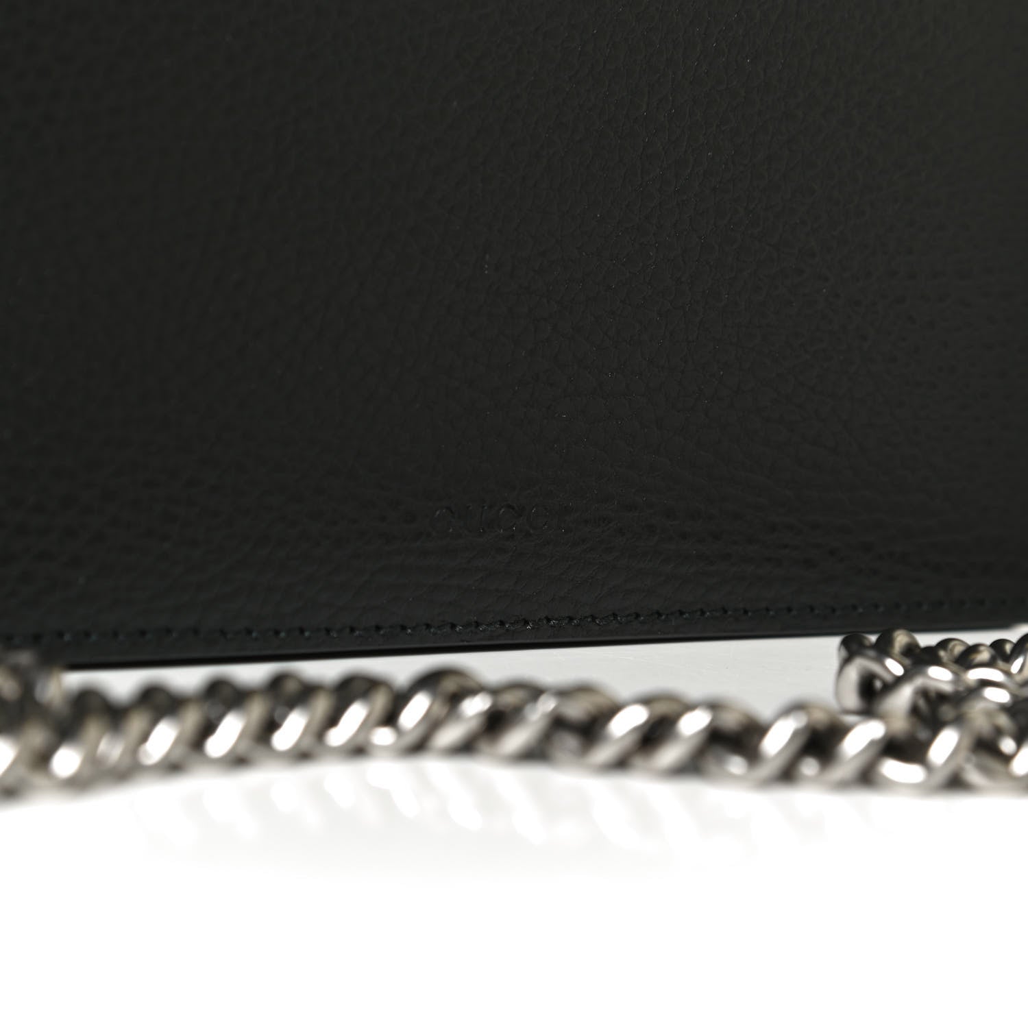 Gucci Pebbled Calfskin Small Dionysus Shoulder Bag Black 9 of 12
