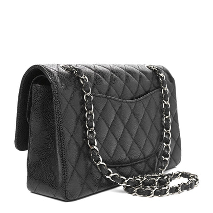 Chanel Caviar Quilted Medium Double Flap Black 3 of 10