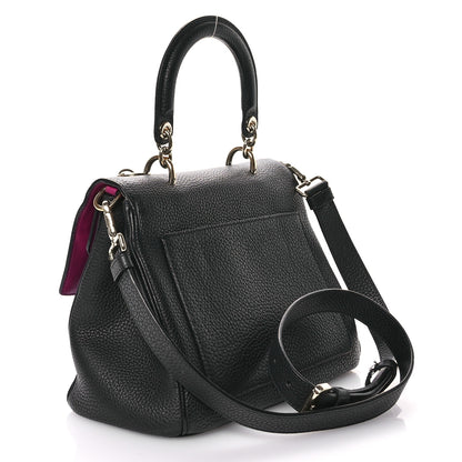Christian Dior Bullcalf Small Be Dior Flap Black Fraise 3 of 12