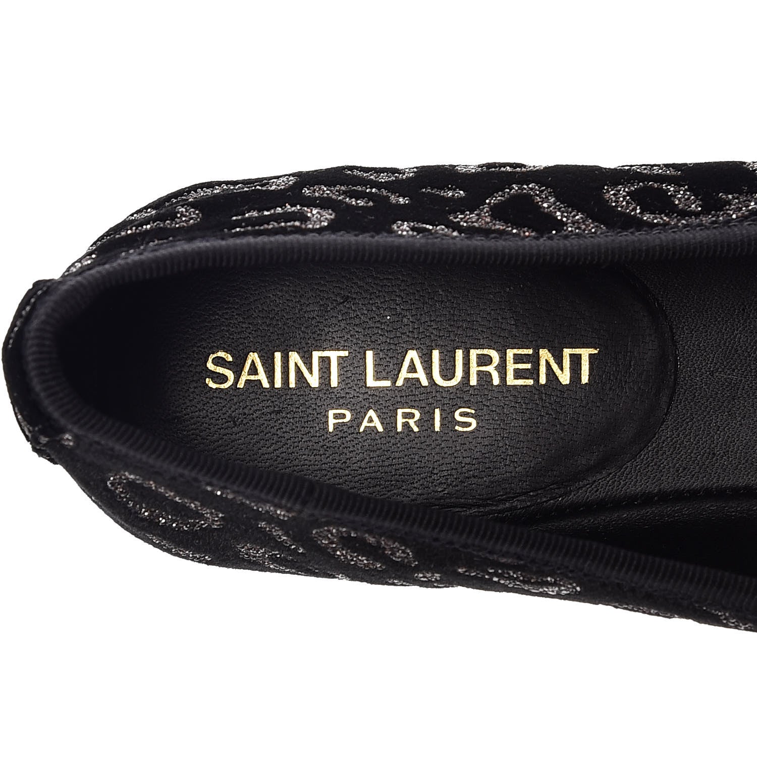 Saint Laurent Velvet Leo Dance 05 Ballet Class Flats 37.5 Black 6 of 7