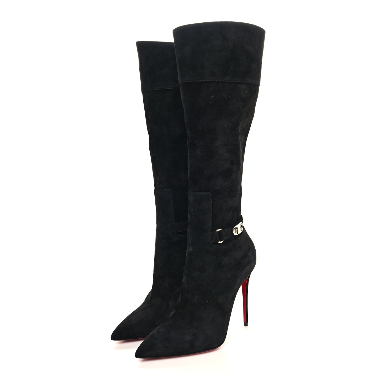 Suede Lock Kate Botta 100 Knee High Boots 38 Black