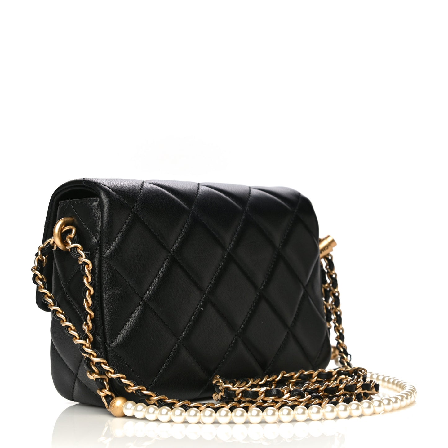 Lambskin Quilted Mini My Perfect Flap Black