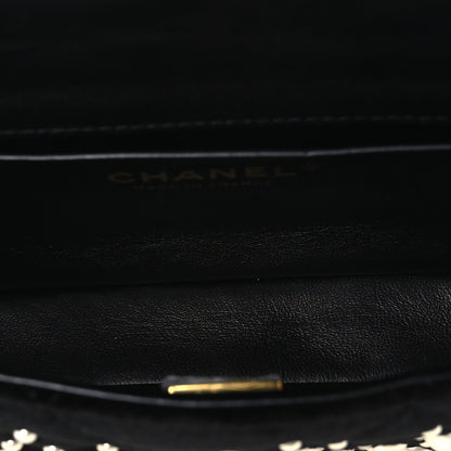 Chanel Velvet Pearl Mini Flap Bag Black 4 of 10