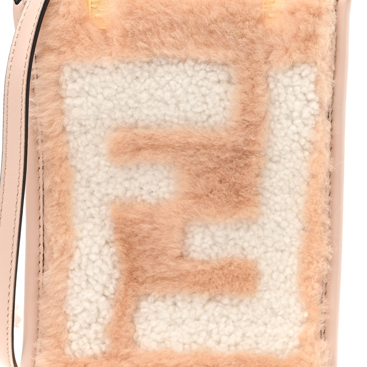 Fendi Shearling Plexiglass FF Mini Fendi Sunshine Shopper Soap White 8 of 10