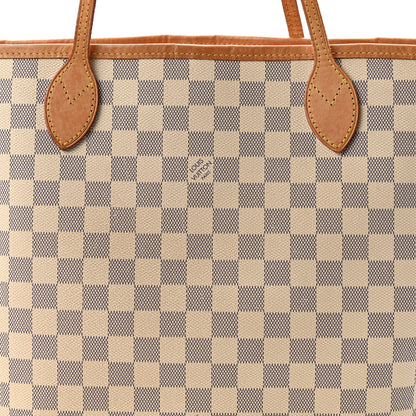 Louis Vuitton Damier Azur Neo Neverfull MM Rose Ballerine 7 of 10