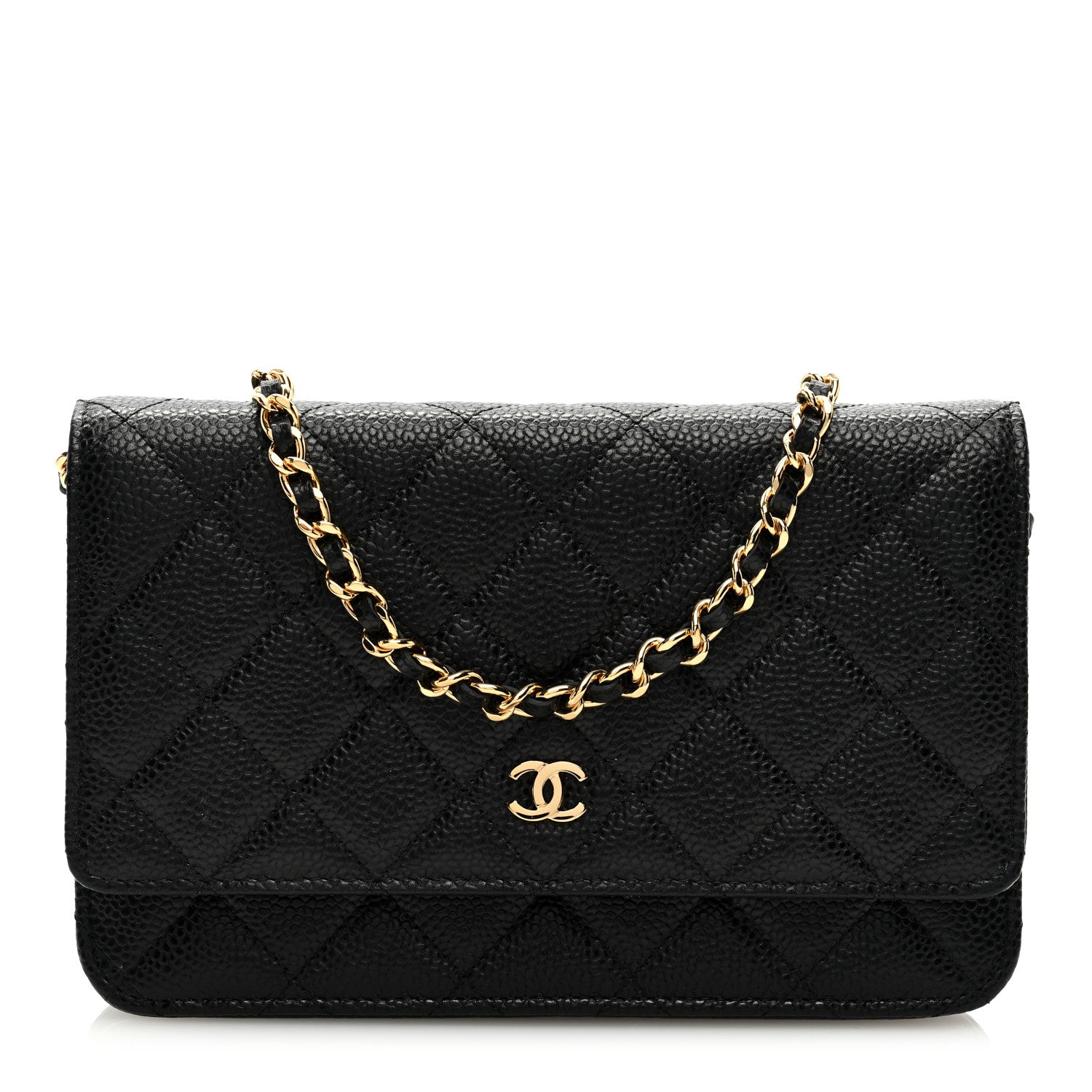Chanel Caviar Quilted Wallet on Chain WOC Black 1 of 9