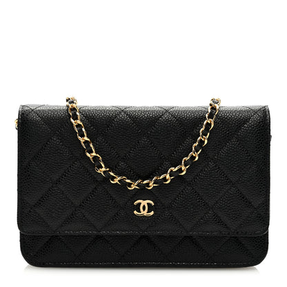 Chanel Caviar Quilted Wallet on Chain WOC Black 1 of 9