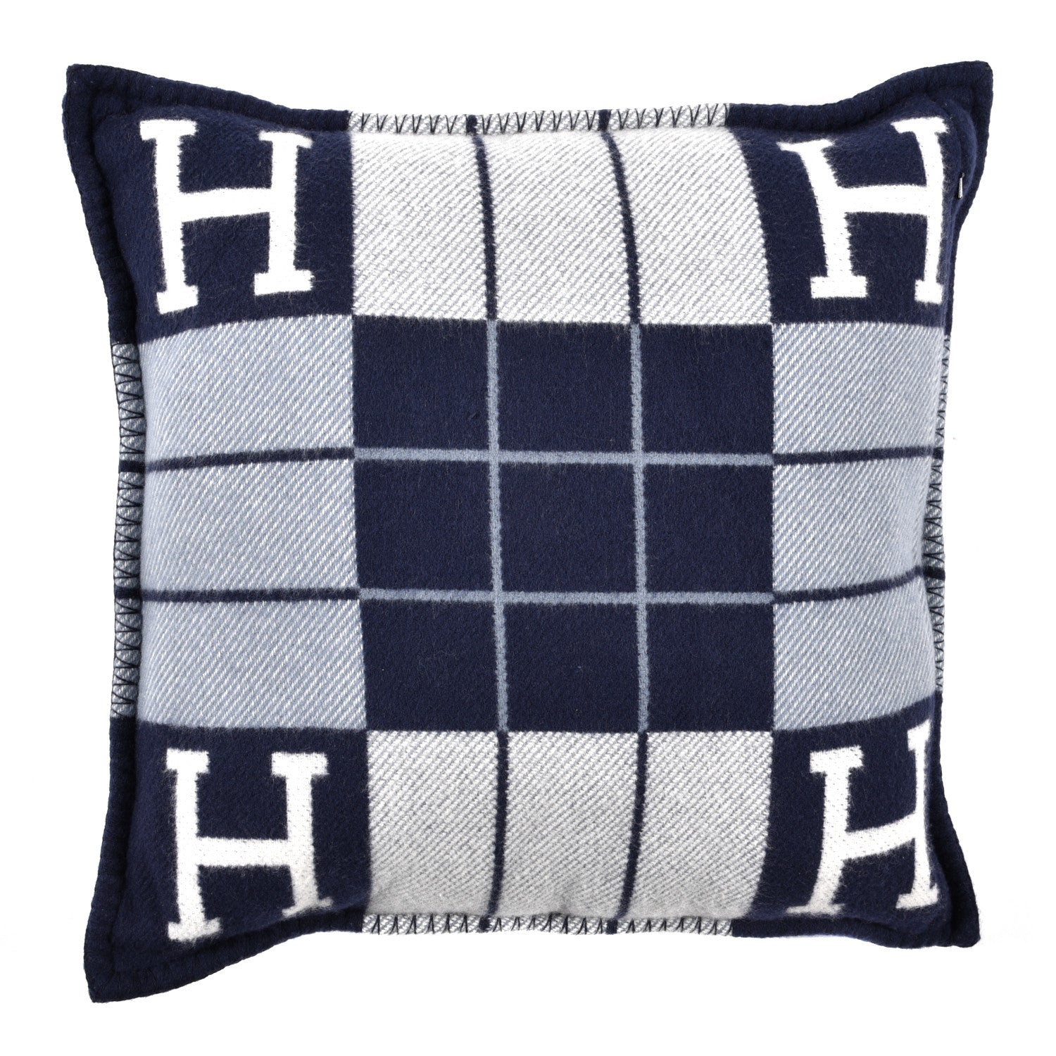 Hermes Wool Cashmere Avalon III Pillow PM Ecru Caban 2 of 3