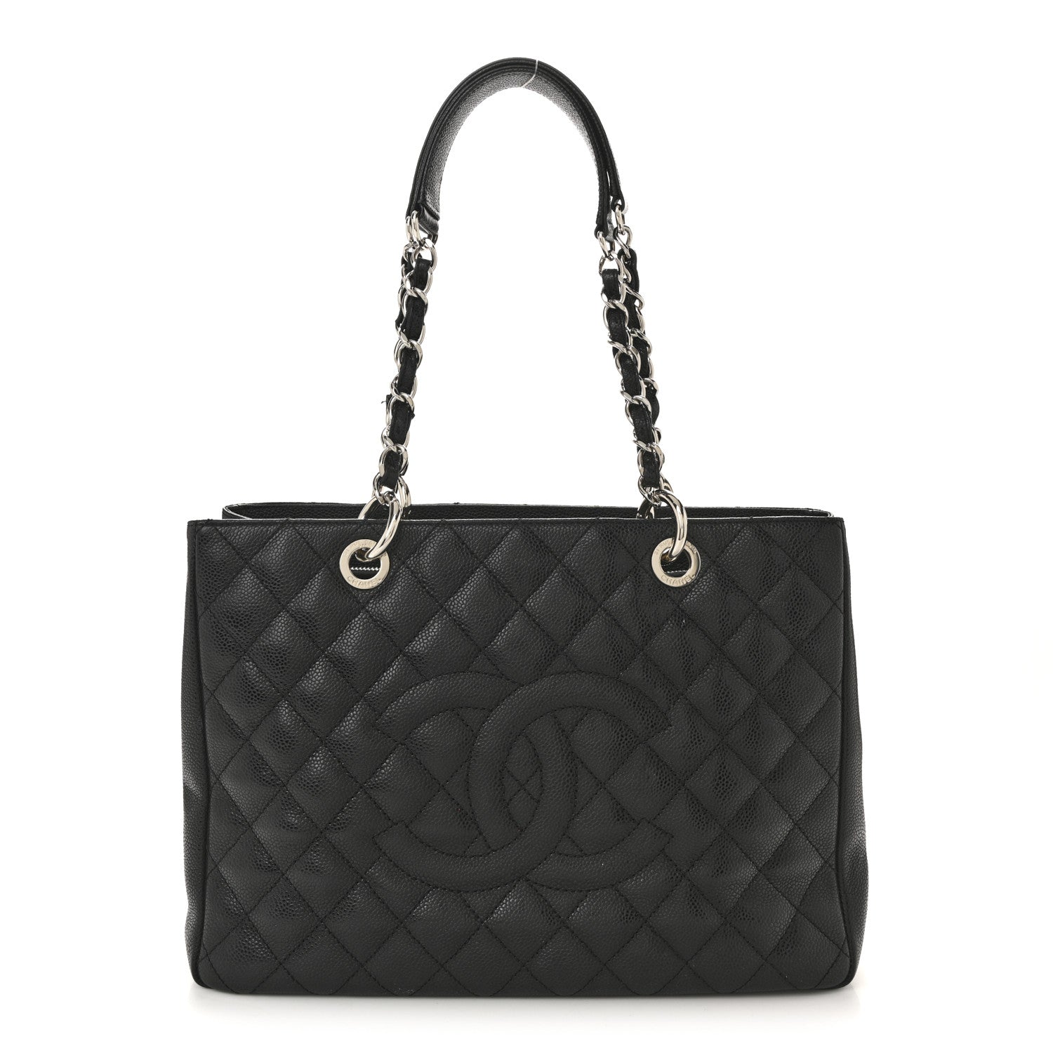Chanel Caviar Quilted Grand Shopping Tote GST Black 1 of 15