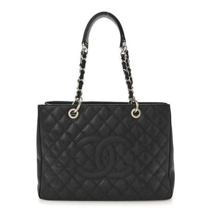 Chanel Caviar Quilted Grand Shopping Tote GST Black 1 of 15