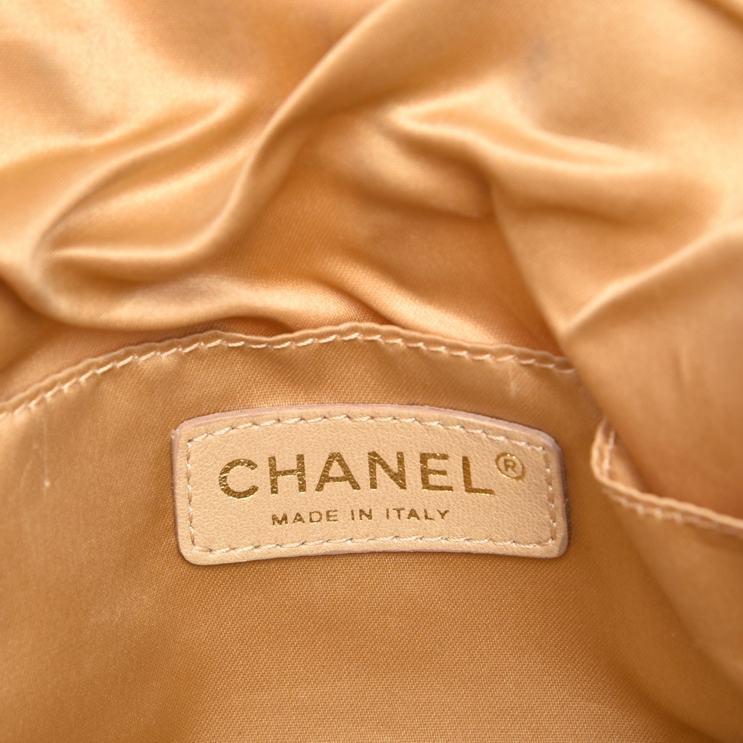 Chanel Sequin Paillette Quilted Flap Clutch Gold 6 of 7