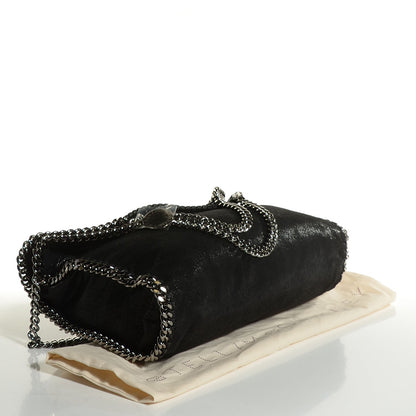 Stella McCartney Embellished Shaggy Deer Small Falabella Fold Over Tote Black 14 of 20