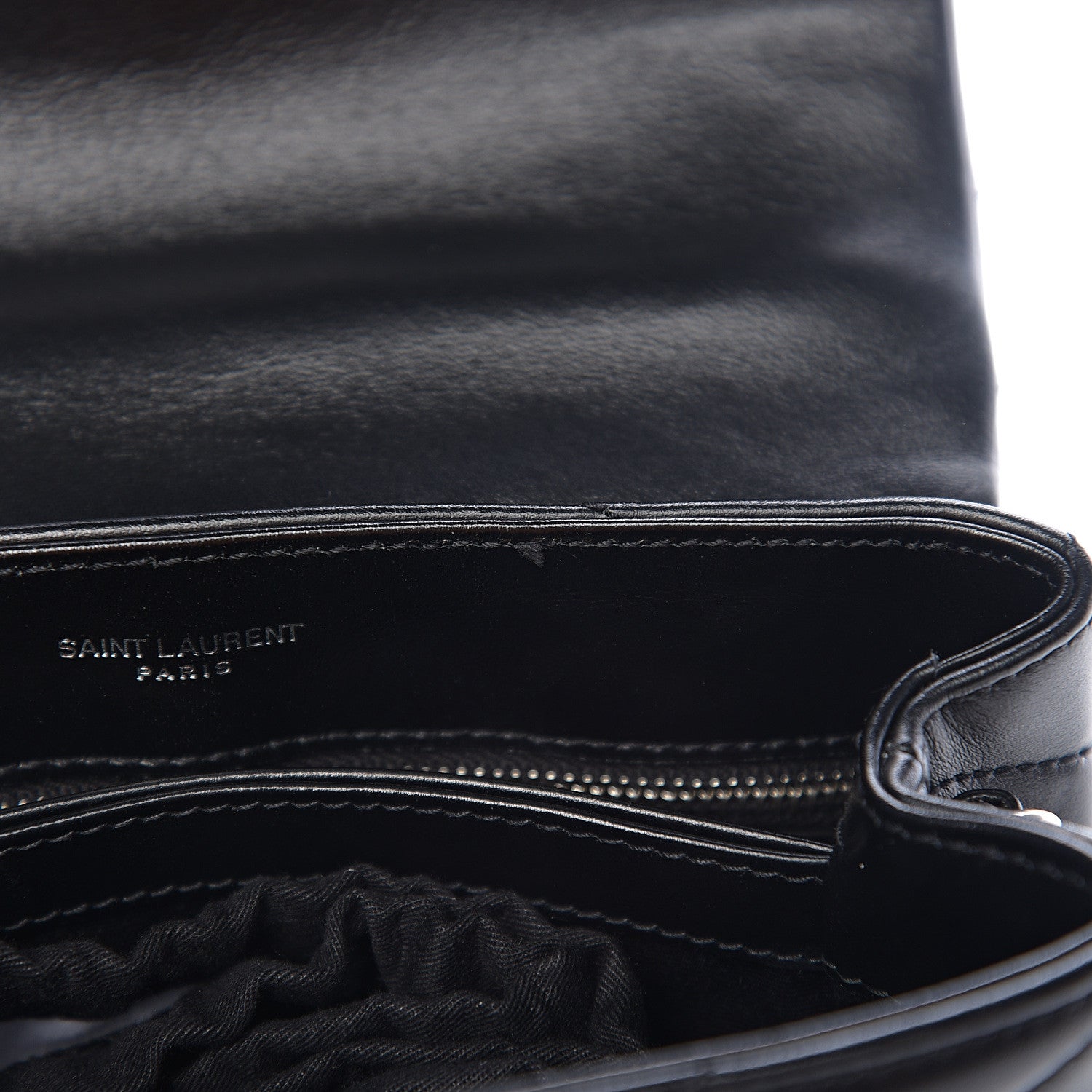 Saint Laurent Calfskin Y Quilted Monogram Toy Loulou Crossbody Bag Black 7 of 10
