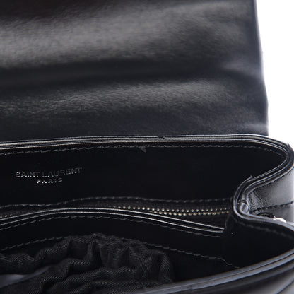 Saint Laurent Calfskin Y Quilted Monogram Toy Loulou Crossbody Bag Black 7 of 10
