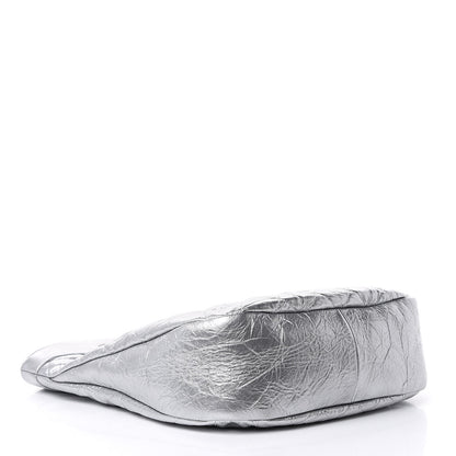 Chanel Metallic Crumpled Calfskin Small 31 Shopping Bag Silver 4 of 9