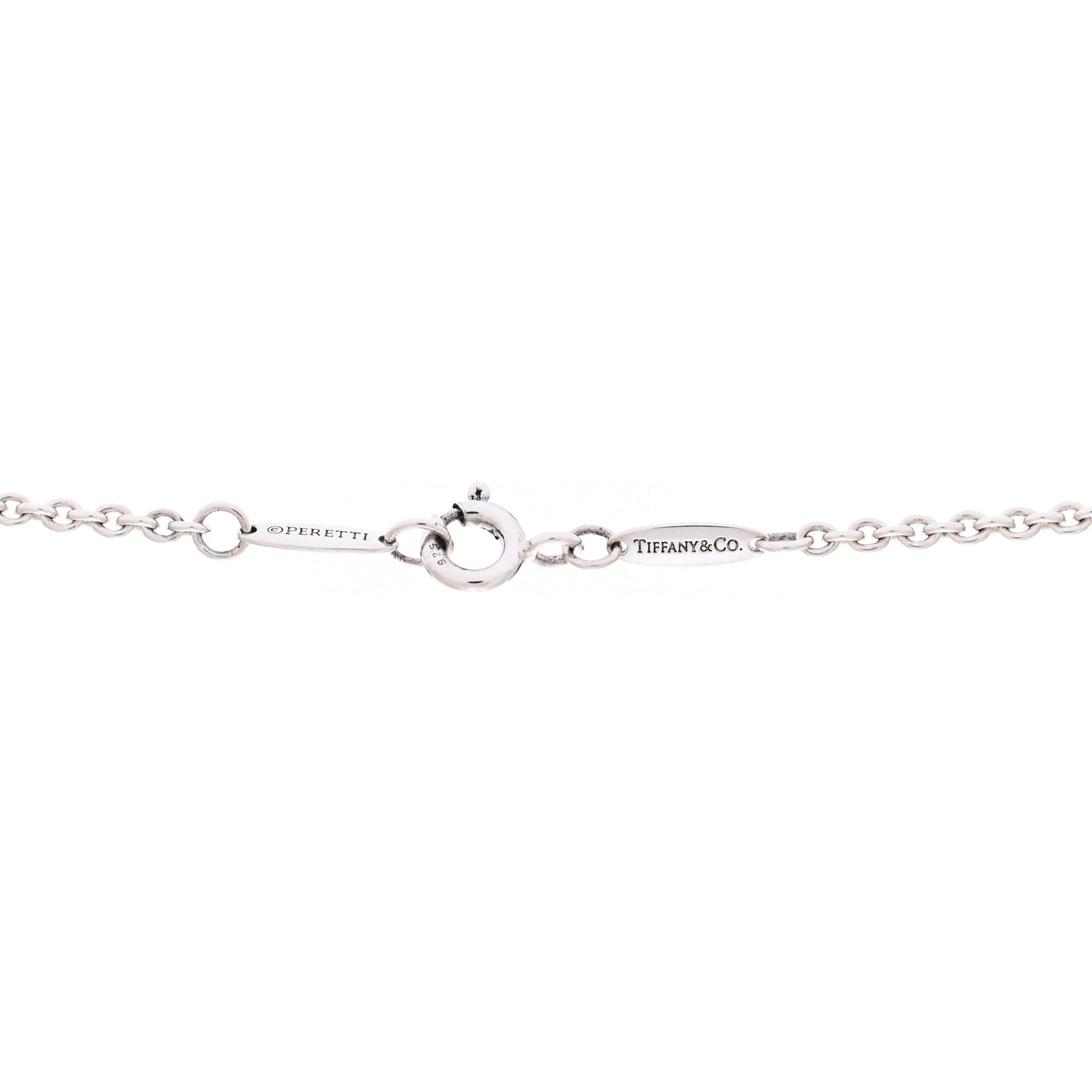 Sterling Silver Elsa Peretti Open Heart Lariat Necklace