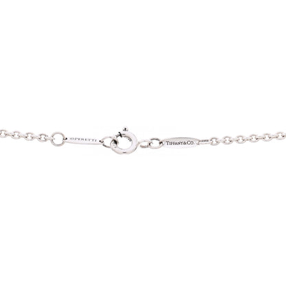 Tiffany Sterling Silver Elsa Peretti Open Heart Lariat Necklace 4 of 6