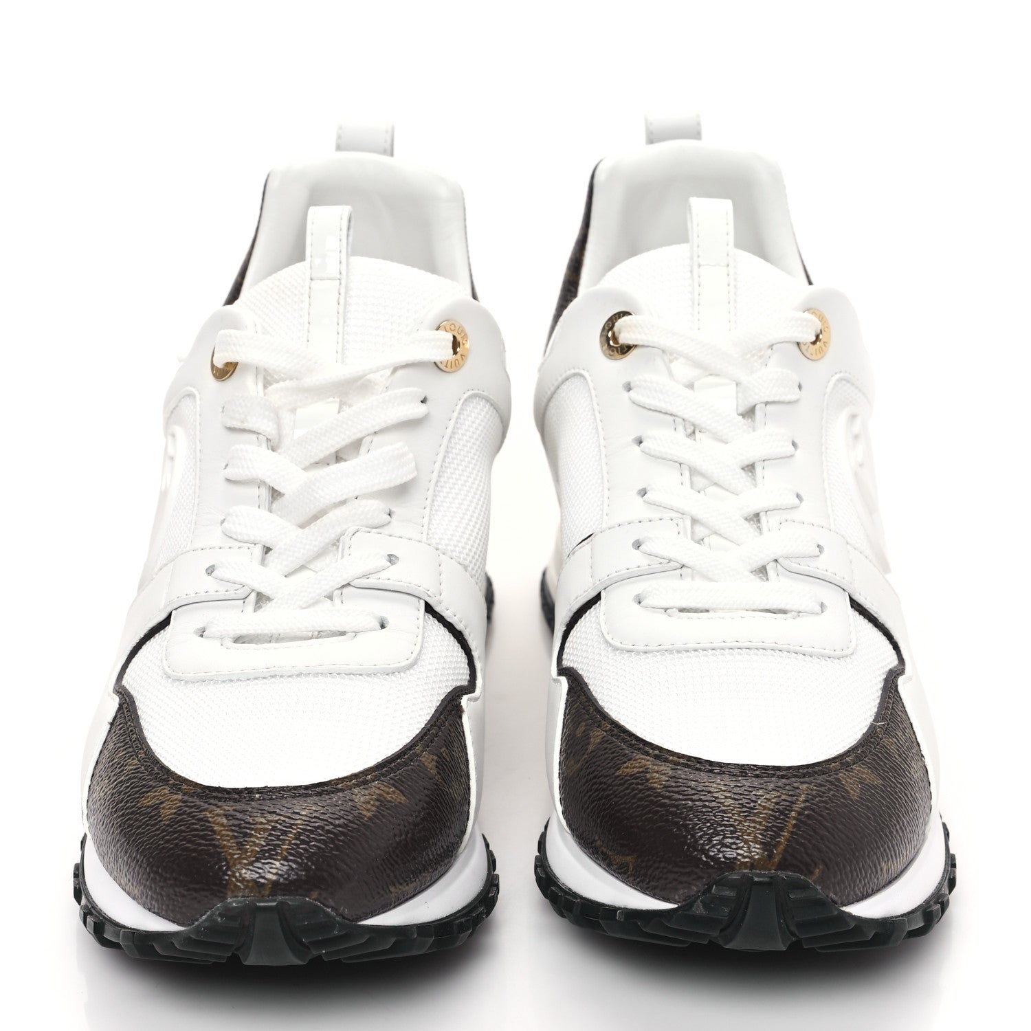 Louis Vuitton Calfskin Monogram Run Away Sneakers 38 White 2 of 8