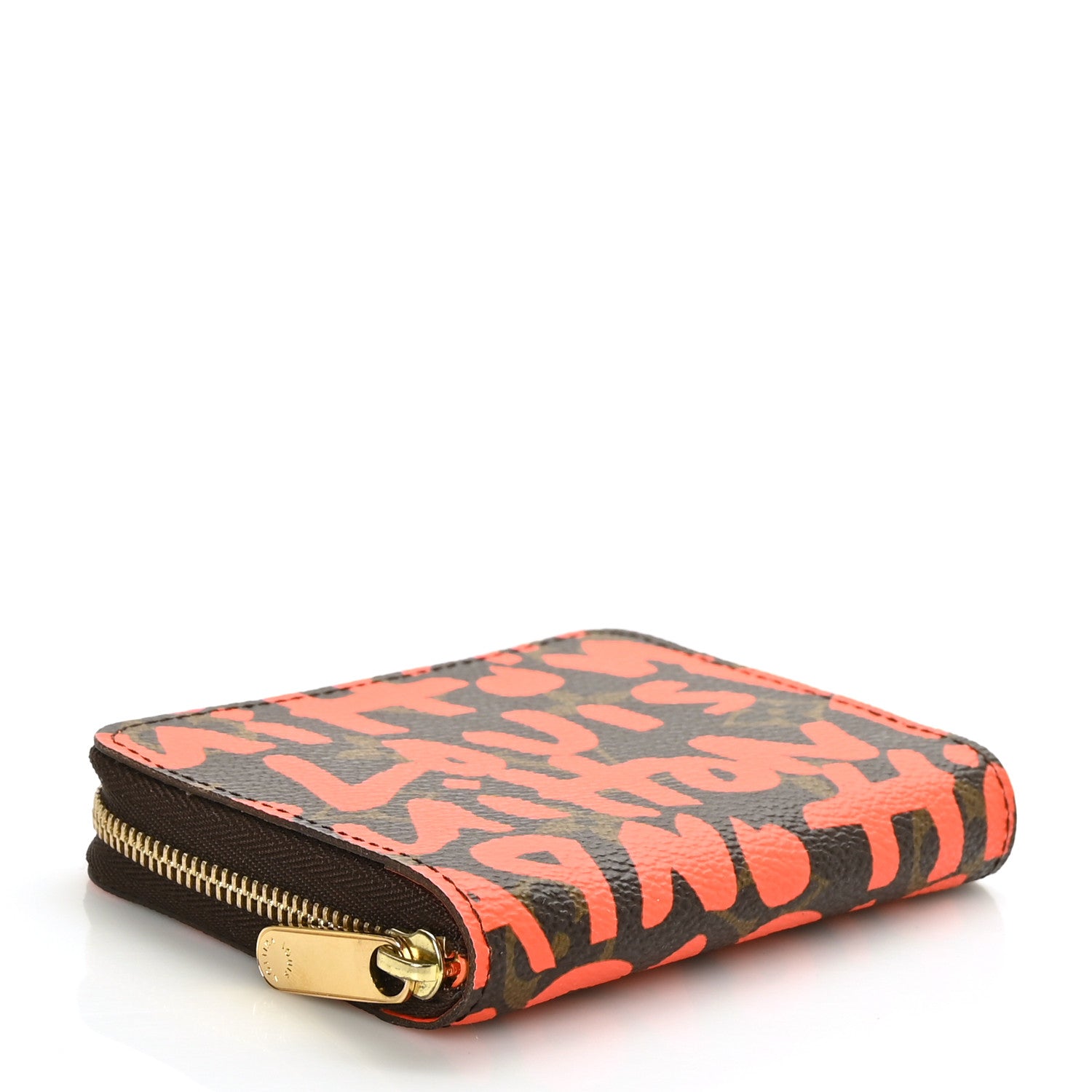 Louis Vuitton Monogram Graffiti Zippy Coin Purse Orange 4 of 6