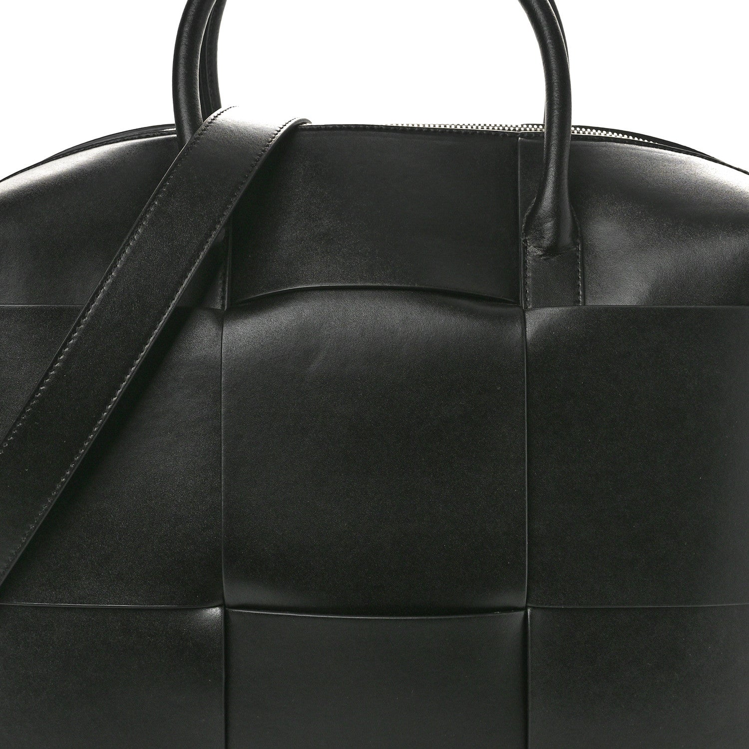 Bottega Veneta Calfskin Maxi Intrecciato Arco Briefcase Black 8 of 12