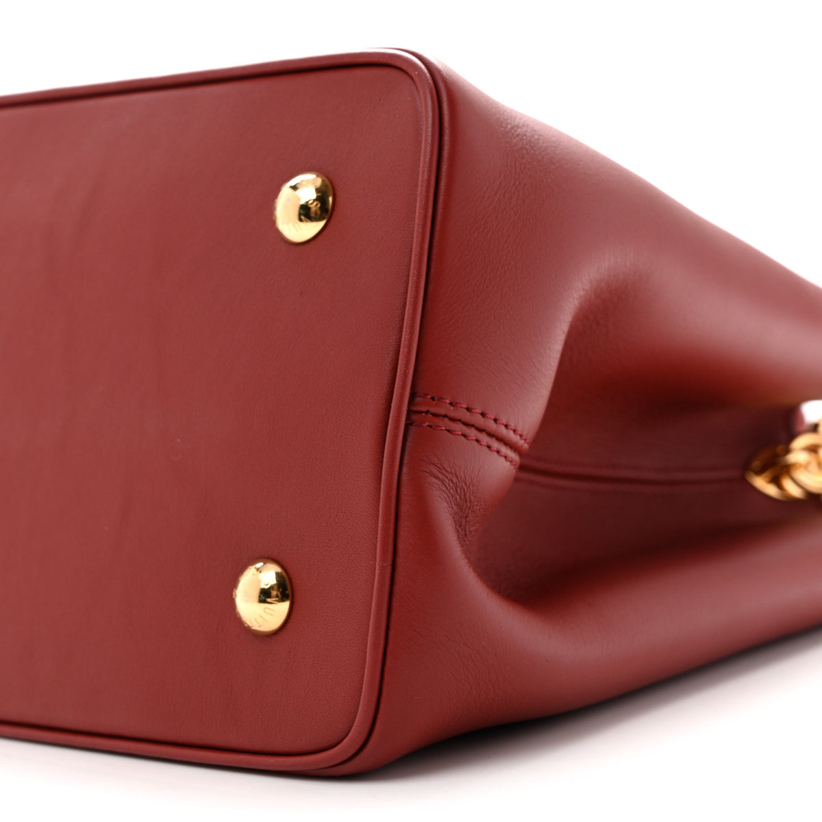 Louis Vuitton Smooth Calfskin Capucines GM Rust 10 of 10