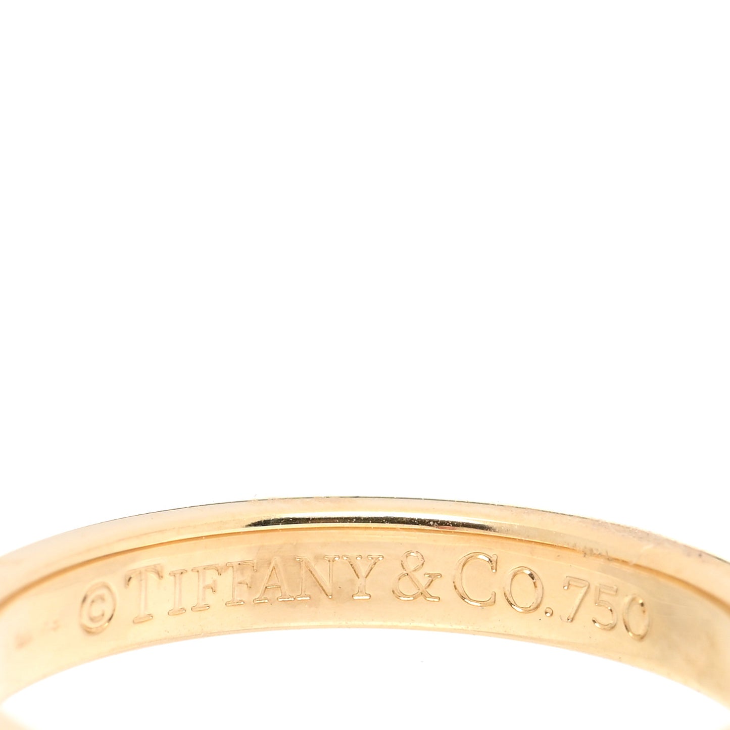 18K Yellow Gold Notes Ring 49 4.75