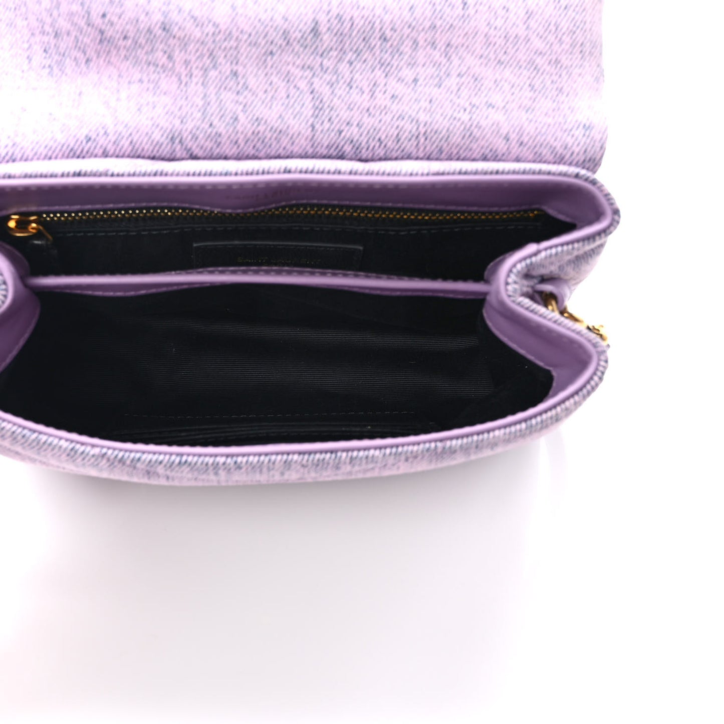 Denim Y Quilted Monogram Toy Loulou Crossbody Bag Bleached Lilac