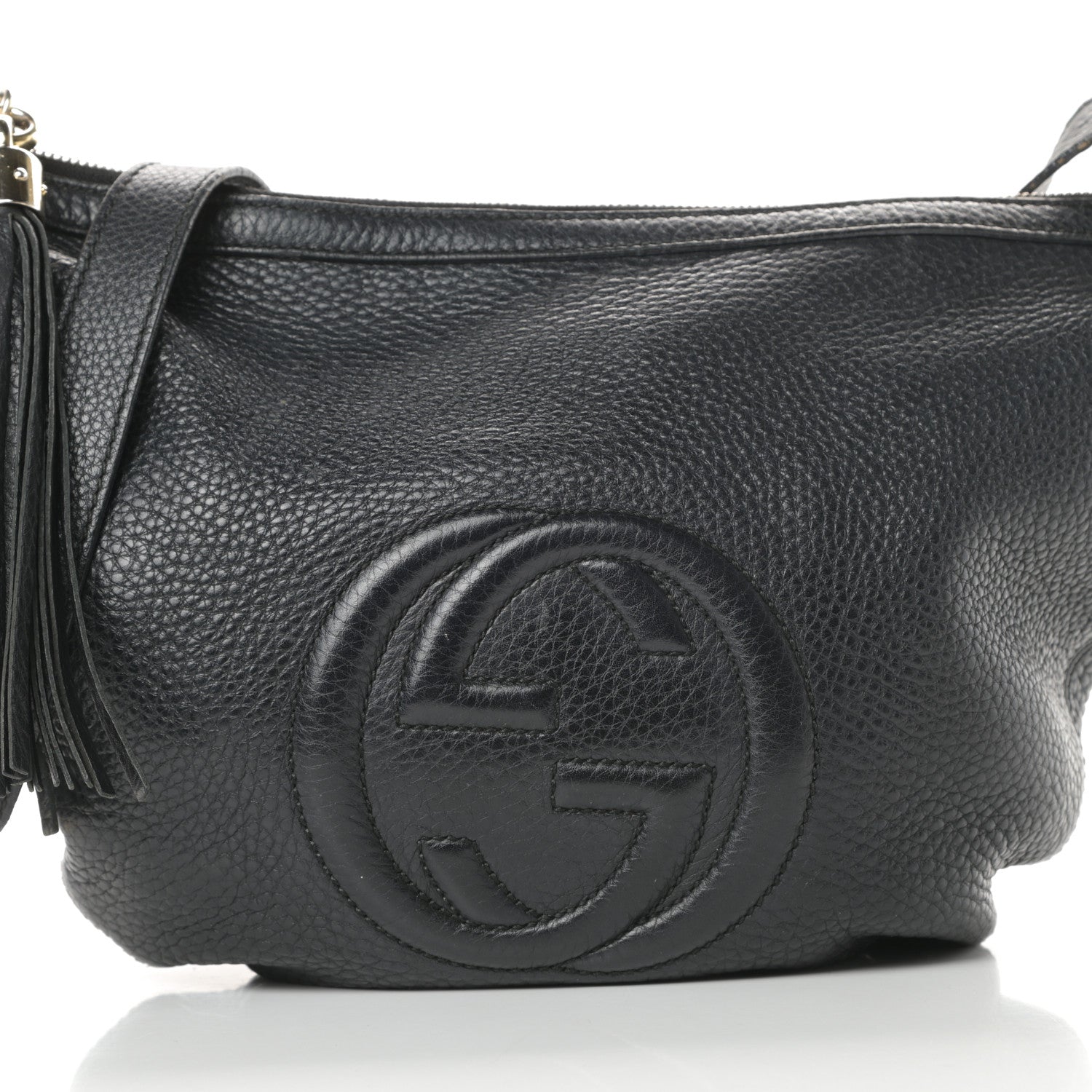 Gucci Pebbled Calfskin Small Soho Hobo Black 8 of 15